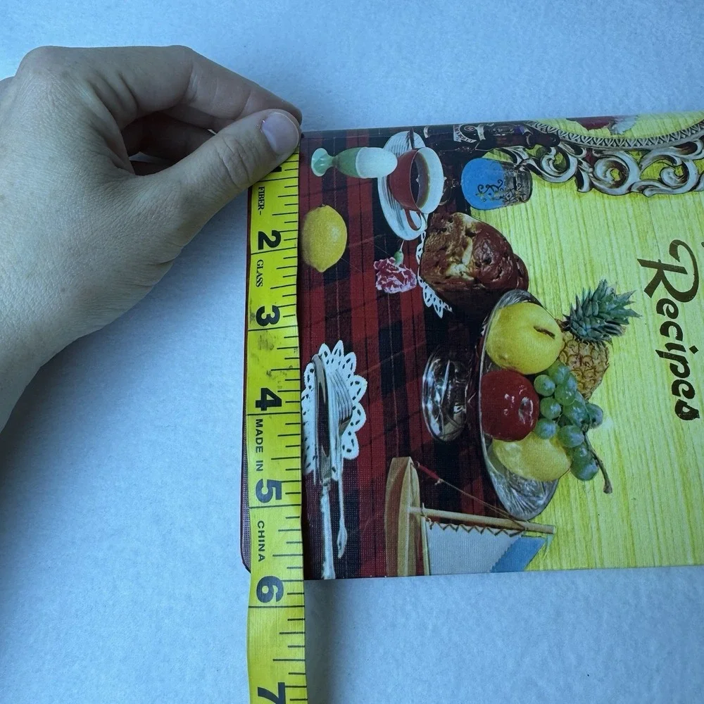 Vintage My Favorite Recipes Binder Book Unused Spiral Bound Tabs Fruit‎ MCM